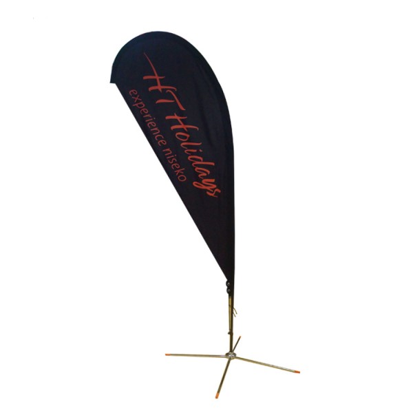 Windproof teardrop flags