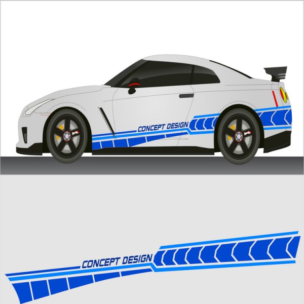 Colorful car sticker