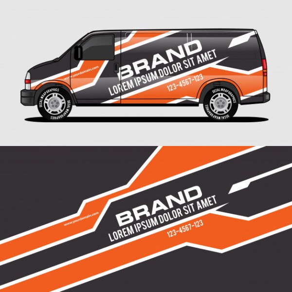 Cheap van sticker