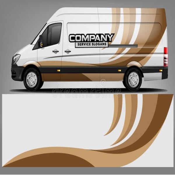 Vinyl van sticker