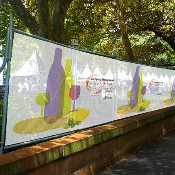 Mesh banner printing
