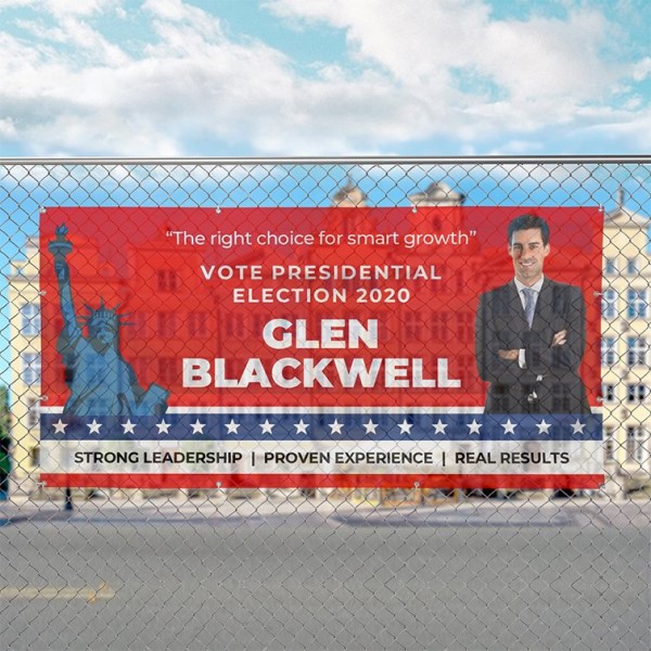 Advertising mesh banner