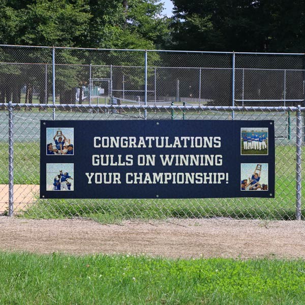 Colorful outdoor banner