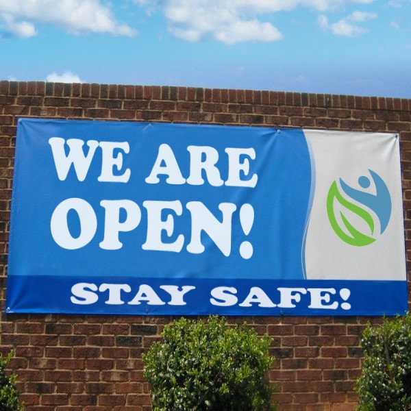 Outdoor vinyl banner