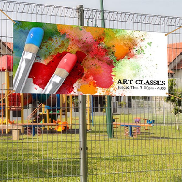 Outdoor advertising banner