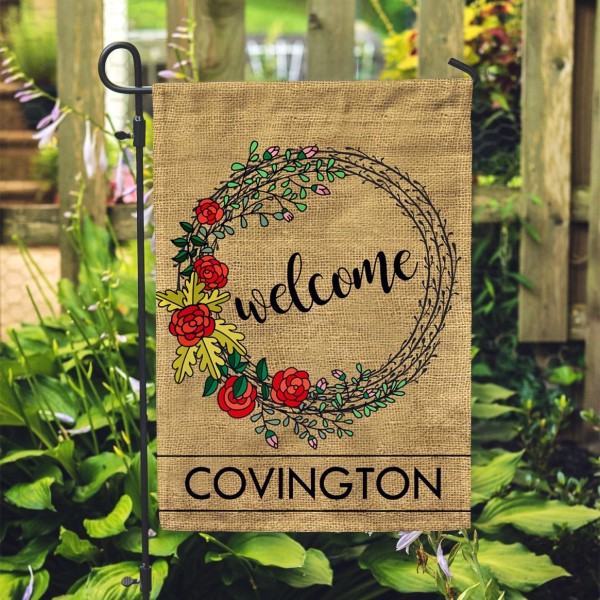 Custom logo garden flag