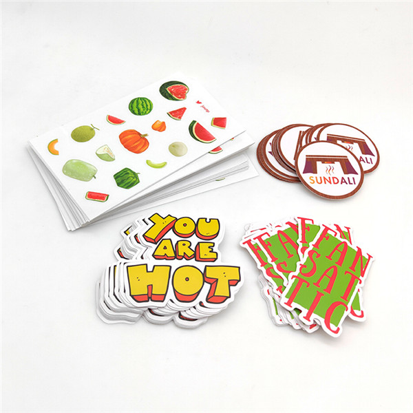 Waterproof die cut sticker