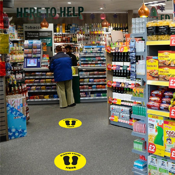 Strong adhesive floor sticker